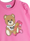 Teddy Bear patch shirt with hood MOSCHINO