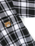 Teddy Bear patch shirt with hood MOSCHINO