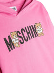 ملابس البنات - سويت شيرت باللون الوردي الفوشيا مع شعار MOSCHINO