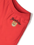Girls clothes - red set with MOSCHINO logo