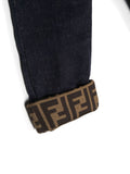 FENDI logo printed jeans