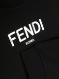 Sweatshirt with printed logo and round neck FENDI