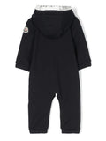Set - romper with logo patch and hood MONCLER