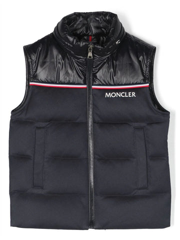 Waistcoat with logo patch and zip MONCLER
