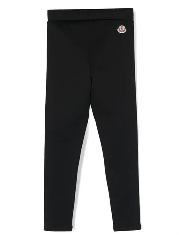 Stretch leggings with logo patch MONCLER