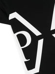 Black T-shirt with Philipp Plein logo print