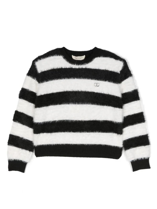 Jersey a rayas con acabado cepillado TWINSET