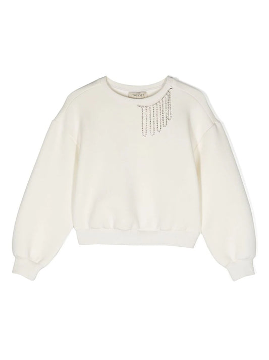 Girls clothing - Sweatshirt with TWINSET logo applique