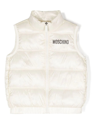Childrenswear - white Teddy Bear print waistcoat MOSCHINO