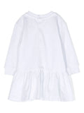 White dress with Teddy Bear motif MOSCHINO