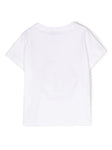 Camiseta blanca óptico con logo estampado Philipp Plein