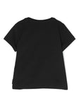 Camiseta negra con estampado de logo Philipp Plein