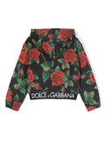 Sudadera con capucha y print rosas Dolce & Gabbana