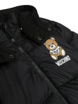 Teddy Bear padded hooded Black jacket MOSCHINO
