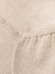 Conjunto color marrón de tres pantalones con botines bordados Paz Rodriguez