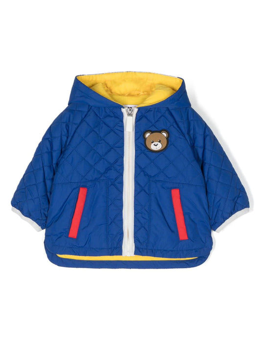 Chaqueta Azul Teddy Bear con capucha MOSCHINO