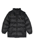 Quilted jacket with logo patch and hood Dolce & Gabbana