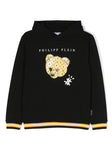 Children's clothing - Philipp Plein hooded sweatshirt with logo print