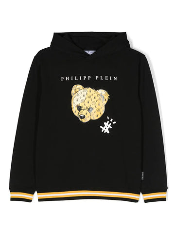 Children's clothing - Philipp Plein hooded sweatshirt with logo print