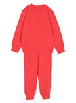 Girl's clothing - red sports suit with logo print MOSCHINO