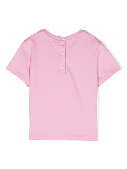 Camiseta rosa Fendi Kids para niña