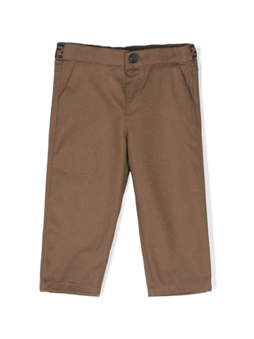 Straight pants with FF motif Fendi Kids