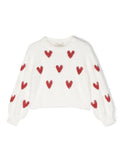 Girl's clothing - Sweater with embroidered heart TWINSET