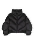 Jacket - down jacket black with MONCLER logo patch