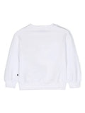 ملابس البنات - قميص من النوع الثقيل الأبيض مع طباعة شعار فيليب بلين