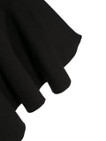 فستان أسود مع تطريز زهور TWINSET