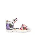 Sandals with flower print Dolce & Gabbana