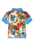 Polo for baby with Hawaii motif by the brand Dolce & Gabbana