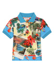 Polo for baby with Hawaii motif by the brand Dolce & Gabbana