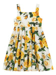 Sleeveless dress with floral print from the brand Dolce & Gabbana