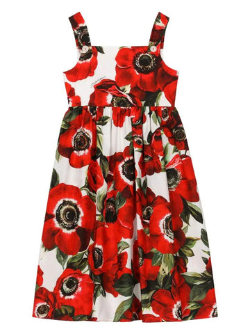 Sleeveless dress with floral print Poppy from the brand Dolce & Gabbana
