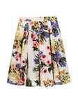 Midi skirt with floral print Flower Power by the brand Dolce & Gabbana