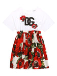 Floral-poppy print dress from the Dolce & Gabbana brand