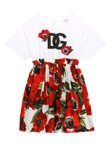 Vestido con estampado floral Amapola de la marca Dolce & Gabbana