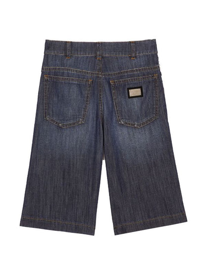 Bermudas vaqueras para niño con estampado gráfico de Dolce&Gabbana