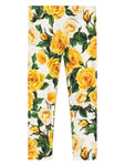 Leggings  printed with floral motif from the Dolce & Gabbana brand