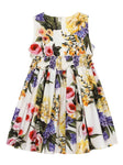 Vestido con estampado floral Flower Power de la marca Dolce&Gabbana