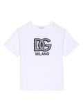 Camiseta blanca con logo estampado Dolce & Gabbana