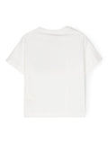 White T-shirt with logo print  by the brand Fendi Kids