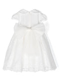 Vestido de ceremonia 381 blanco con encaje  para niña de la marca MIMILÚ