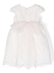 MIMILÚ girl's dress 377 pale pink with white embroidery for girls