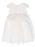 MIMILÚ girl's dress 377 pale pink with white embroidery for girls