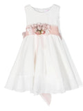 Vestido de ceremonia blanco 971 para niña de la marca MIMILÚ