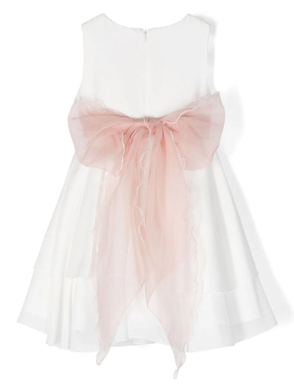 Vestido de ceremonia blanco 971 para niña de la marca MIMILÚ