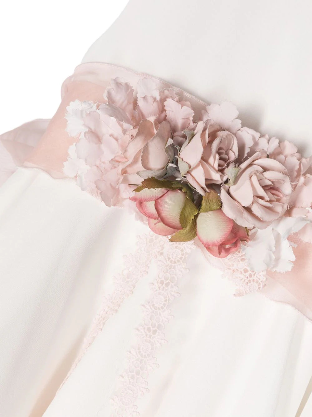 Vestido de ceremonia blanco 971 para niña de la marca MIMILÚ