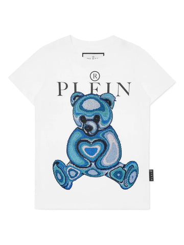 Philipp Plein crystal TEDDY BEAR printed T-shirt